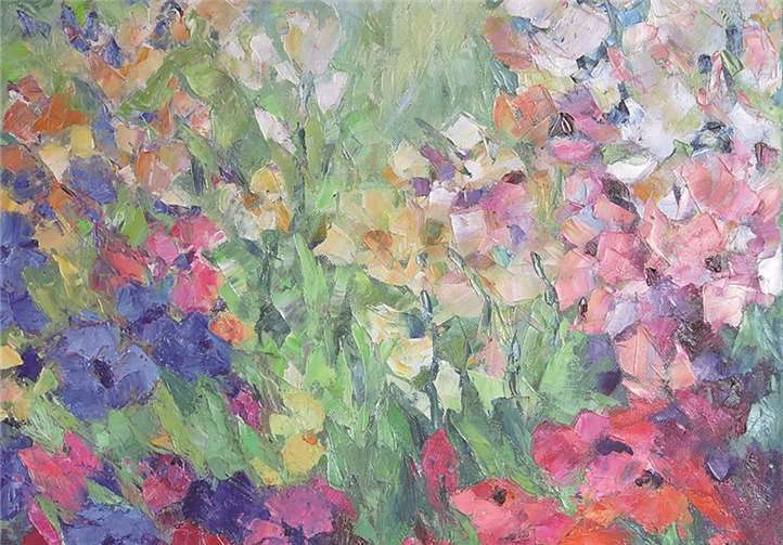 Gudrun Berger malt auch gerne mal Romantisches. Gemeinde Wachtberg/mm