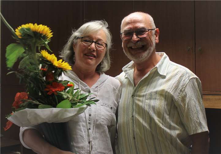 Günter Chatenay verabschiedet Marita Kill.Foto: privat