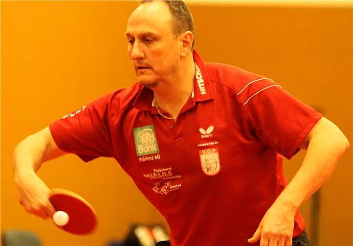 Günter Lung war im Einzel und im Doppel mit Thomas Fritz siegreich. M. Schreiber