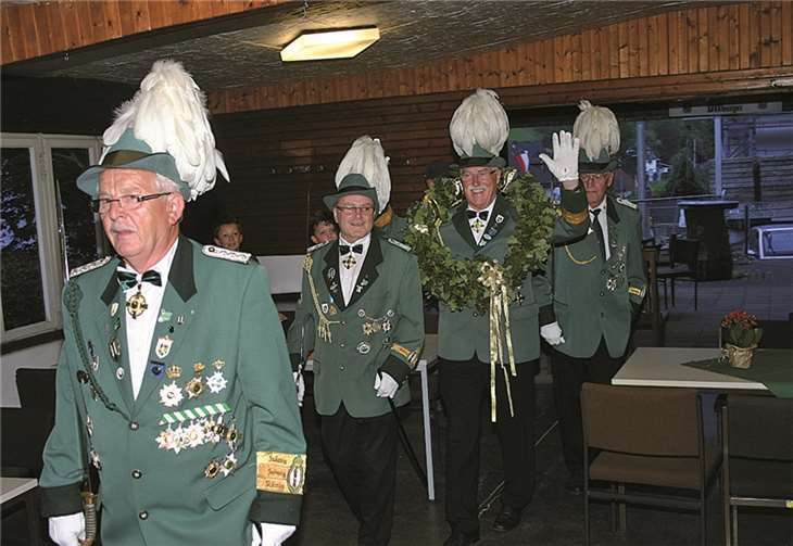 Günther Berlin wurde mit dem 87. Schuss Schützenkönig.