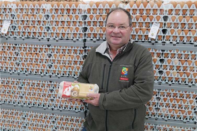 Guido Andres ist immer schon ein Regionalmarke EIFEL Ei – Produzent.  Foto: RME