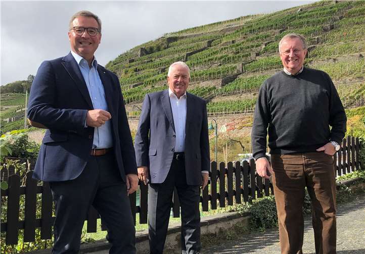 Guido Ernst, MdL; Fraktionsvorsitzender der CDU im Kreistag Karl-Heinz Sundheimer und Horst Gies MdL im Jahr 2019. Foto: CDU Kreisverband Ahrweiler