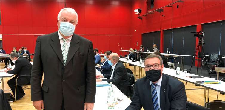 Guido Ernst (l.) und Horst Gies MdL im rheinland-pfälzischen Landtag. Foto: privat