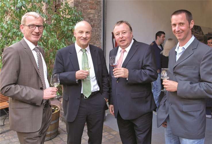 Guido Orthen, Josef Jongen, Dr. Jürgen Pföhler, Personalratsvorsitzender Pascal Delord (v.l..). -WITE-
