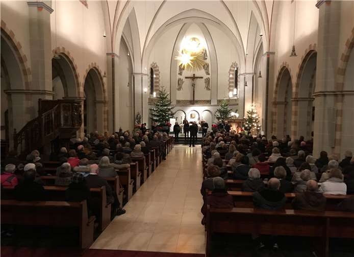 Gut 200 Zuhörer lauschten den wunderbaren Klängen in der Kirche.  privat
