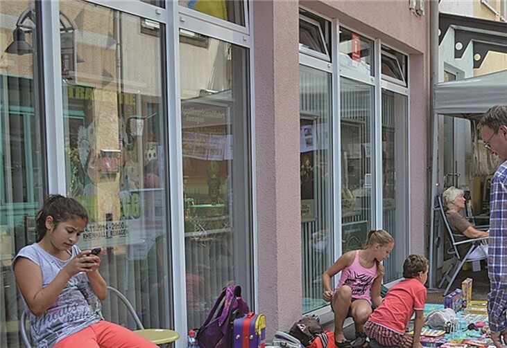 Gut an kam der Kinderflohmarkt in der Bachstraße.AB