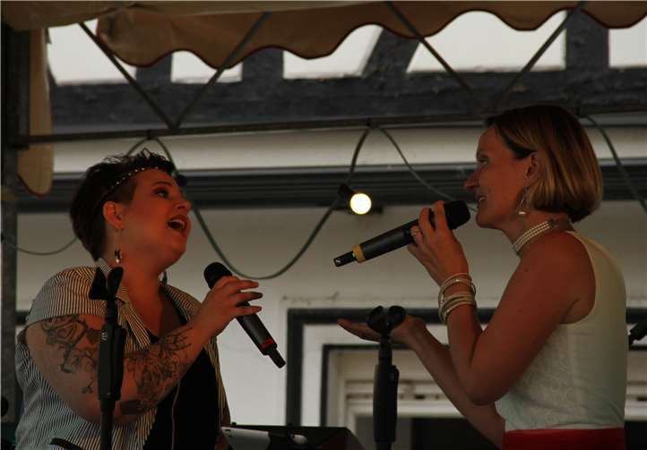 Gut aufeinander eingespielt - Eva Knipp und Joana Zodet.