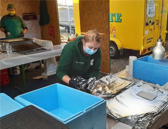 Gut eingepackt gingen die Kröbbelches auf die Reise.