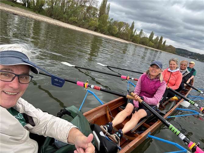 Gut gelaunt beim diesjährigen Anrudern.Foto: privat