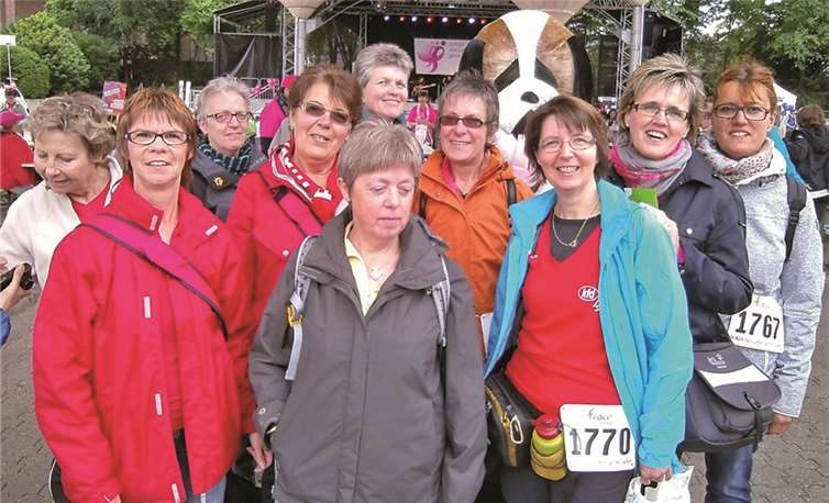Gut gelaunt traf das Team der kfd Odendorf/Essig/Ludendorf am Startbereich ein.privat