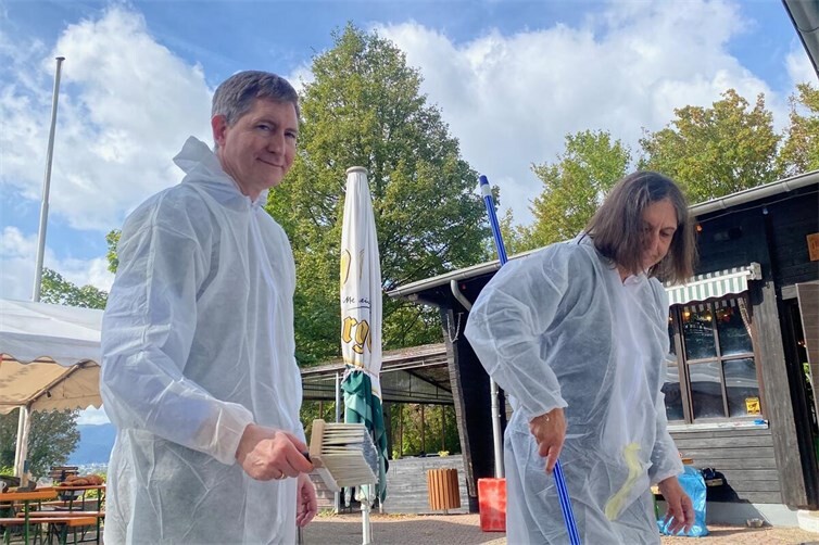 Gut geschützt beim Anstreichen