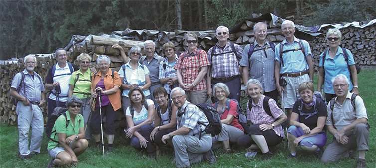 Gut gestärkt trat die Gruppe den Rückweg an. privat