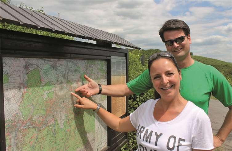 Gut informiert wurden die Wanderer auf den Routen durch die übersichtlichen Karten.