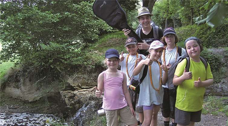 Gute Laune beim Meutensommerlager direkt „vor der Haustür“. privat