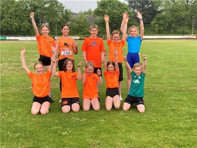 Gute Laune beim Team der ausrichtenden LG Meckenheim. Foto: Leichtathleten Gemeinschaft Meckenheim e.V.