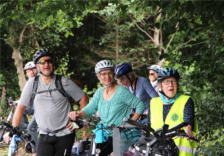 Gute Laune versüßte die Anstrengungen der Radler.