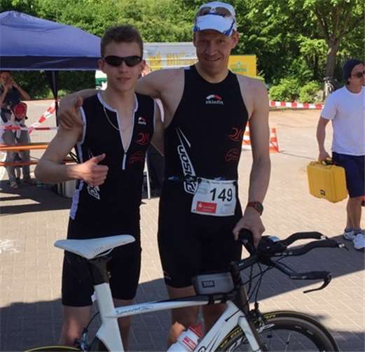 Gute Stimmung bei den Triathleten von der DJK. privat