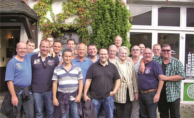 Gute Stimmung beim diesjährigen Manöver des Funkencorps Blau Gold Leubsdorf. privat