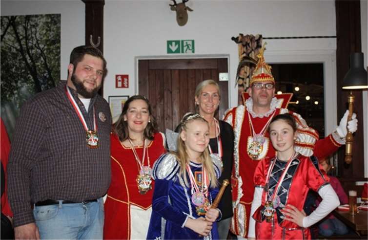Gute Stimmung herrschte beim Prinzenempfang auf der Cäcilia Hütte. privat