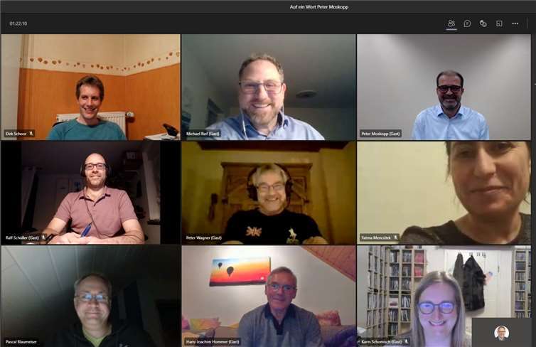 Gute Stimmung herrschte beim Videochat der CDU Urmitz mit Peter Moskopp. Foto: CDU Ortsverband Urmitz