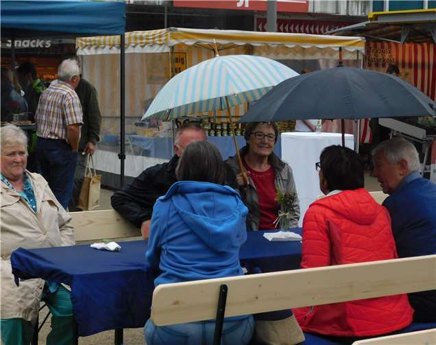 Gute Vorbereitung ist alles - dann kann derRegen einem gemütlichen Beisammensein nichts anhaben.