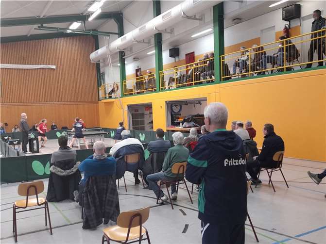 Guter Besuch in der Halle in Fritzdorf.