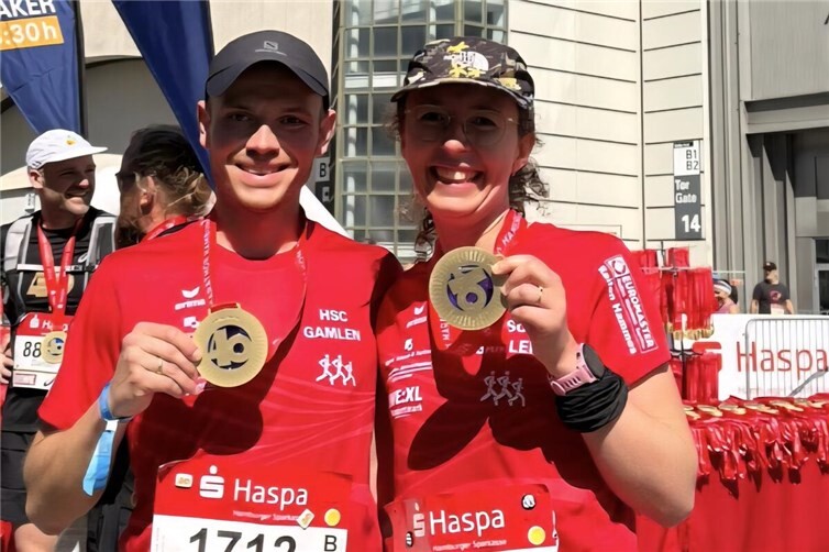 HASPA -MARATHON in Hamburg war für Martha König und Benjamin Bauer-König erfolgreich in jeweils 3:38:58 Std.