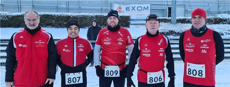 HSC-RunningTeam beim Winterzauber-Lauf in Mayen. Fotos: HSC Gamlen