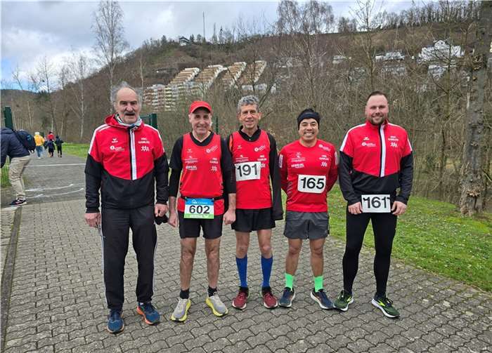 HSC-Team beim Silberaulauf in Bad Ems: R. Hohl – R. Gotto –M. Burgmer – C. Tran und T. Zimmer. Fotos: privat