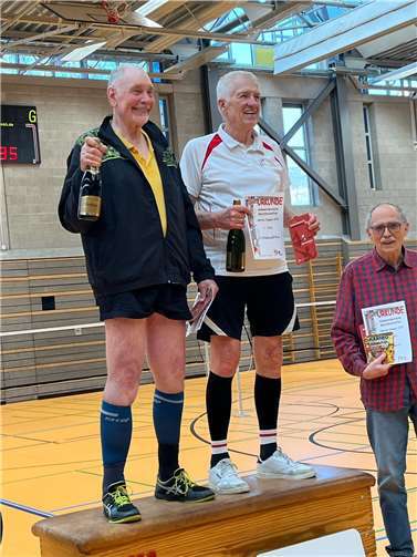Unkeler Badminton-Oldies mit tollen Erfolgen bei den Südwestdeutschen Meisterschaften Hanjo Hickethier und Dieter Prax wurden die Sieger der Altersklasse O 75.