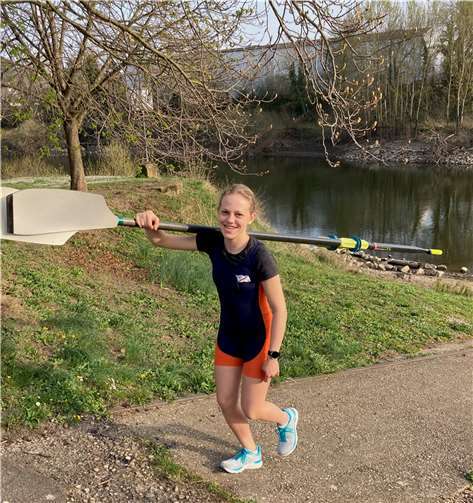 Hanna Sopp nach ihrem Rennen.  Foto: RGL