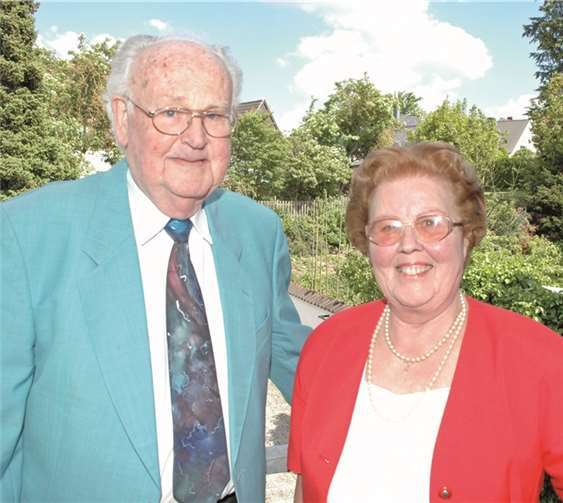 Hanna und Willy Frank feiern im engsten Familienkreis. BL