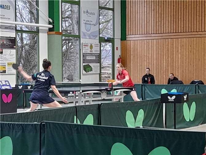 Hannah Schönau und Ann-Marie Dahms lieferten sich ein spannendes und tolles Match.