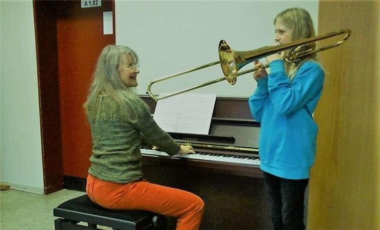 Hannah Wittmeier gewann den ersten ebenfalls den ersten Preis an der Posaune.