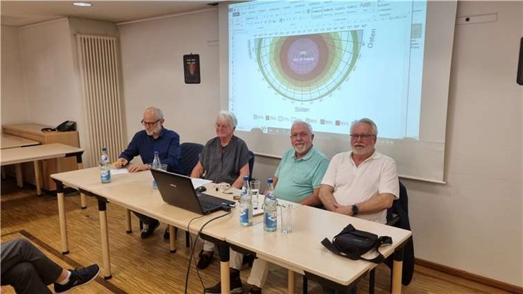 Hannelore und Ignacio Campino mit CDU Fraktionssprecher Alfons Mußhoff (links) und dem CDU Ortsvorsitzenden Wolfgang von Keitz (rechts.) Foto: CDU Unkel/ A. Mußhoff