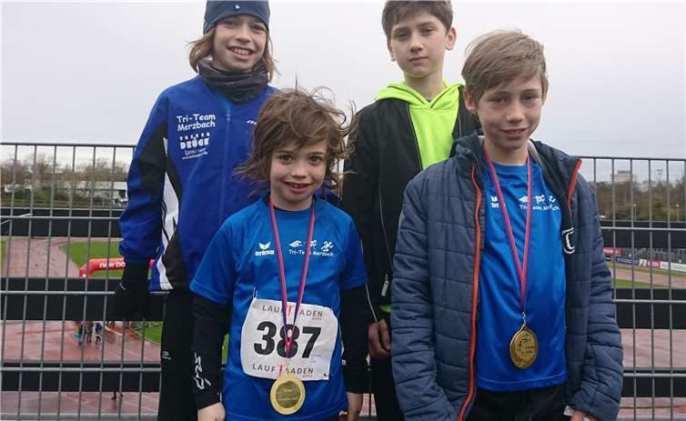 Hannes Brock, Malte Schürig, Lasse Brock und Johann Schwarzer freuten sich über ihre Erfolge. Foto: privat