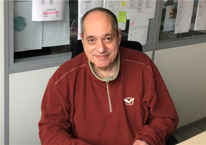 „Ich freue mich, jeden Tag zur Arbeit zu gehen“ Hans-Dieter Frenzel gehörtseit Anfang September als Praktikant zum Teamder Abteilung Vertrieb im KRUPP Medienzentrum in Sinzig.