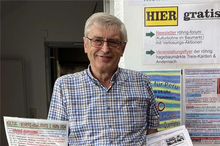 Hans Peter Röhrig freut sich, dass auch wieder der neu erweiterte Gratis-Kultur-Newsletter auf so große Resonanz stieß. Foto: röhrig