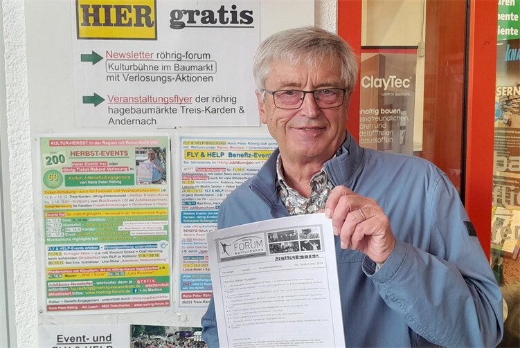 Hans Peter Röhrig hat sich auch für den vorletzten röhrig-Event-Newlettter viele Überraschungen und Gewinn-Chancen einfallen lassen.