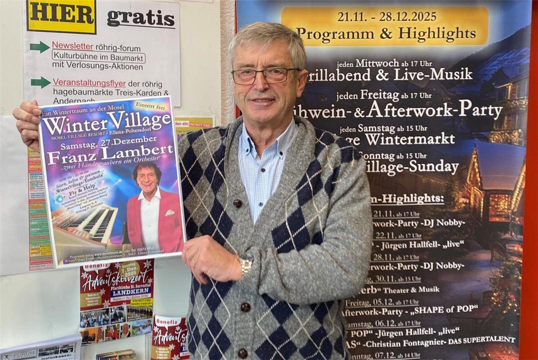 Peter Roehrig Highlight mit freiem Eintritt auf der Showbühne zugunsten FLY & HELP