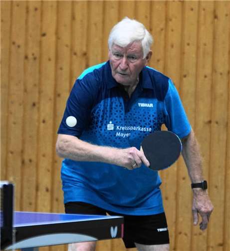 Hans Roth, im Doppel mit Albert Munk und bei seinen Einzeln siegreich.  Foto: M. Schreiber