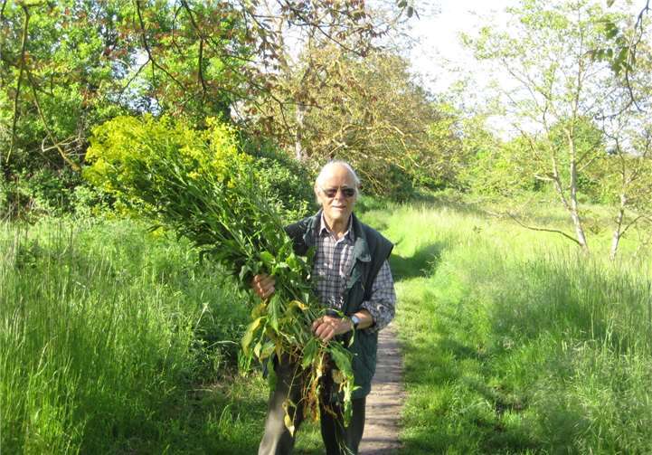 Hans Speckter mit dem Zackenschötchen.Copyright: Hans Speckter