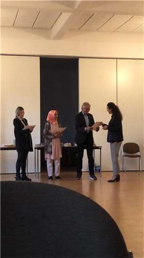 Hans-Werner Adams bei der Zertifikatübergabe.Foto: privat