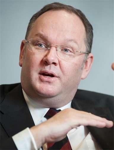 Harald Christ spricht beim SPD-Engers Neujahrsempfang. Anna Mutter