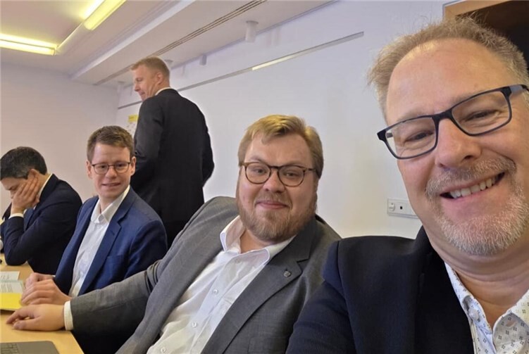 Harald Orthey MdB (r.) in der Arbeitsgruppe Verkehr der CDU/CSU Bundestagsfraktion