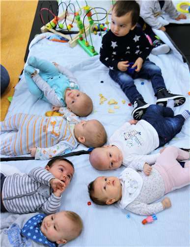 Harmonisch und mit viel Freude findet der Babybrunch immer statt.privat