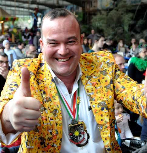 Hatte allen Grund zur Freude: „Tolli-Chef“ Roland Mertes präsentierte zum elften Male seine Karnevals-Show im Park.