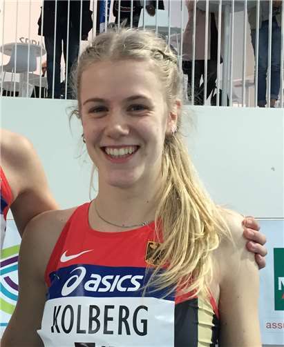 Platz zwei im Nationaltrikot Hatte aufgrund ihrer starken Leistungen allen Grund zu lachen - Majtie Kolberg. Kolberg