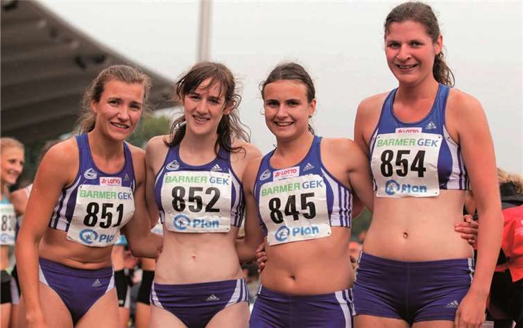 Hatten Freude in Ulm (v.l.): Claire Selas. Anna-Lena Theisen, Saskia Heider und Alexandra Zündorf. privat