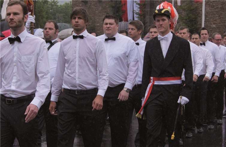 Hauptmann Marcel Bröhl hat in diesem Jahr das Kommando über die Kirmesjungen.TT